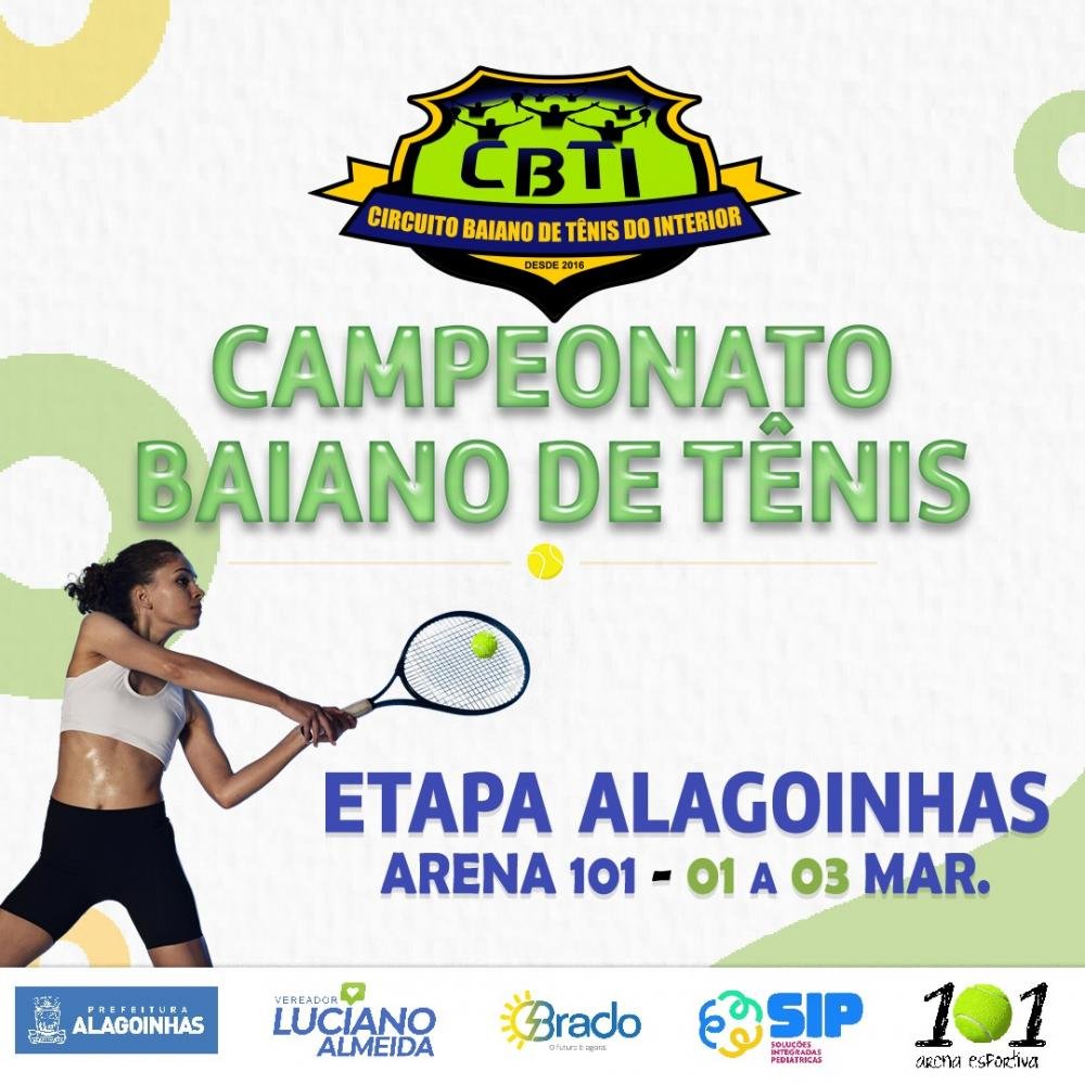 Alagoinhas sedia 1ª Etapa do Circuito Baiano de Tênis do Interior neste final de semana