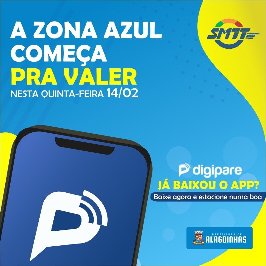Zona Azul começa a operar nesta quinta-feira(14); Saiba como vai funcionar