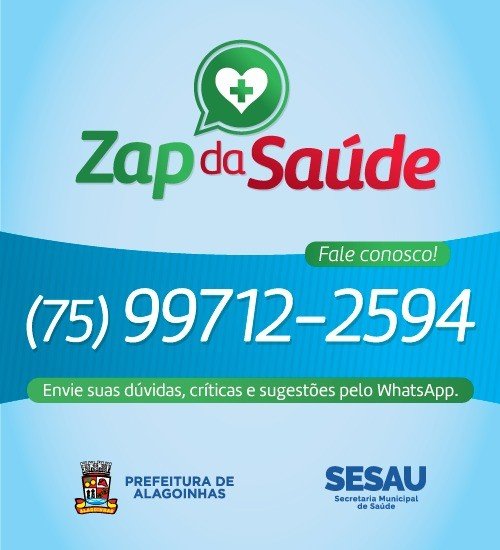 Quer falar com a SESAU? Use o WhatsApp.