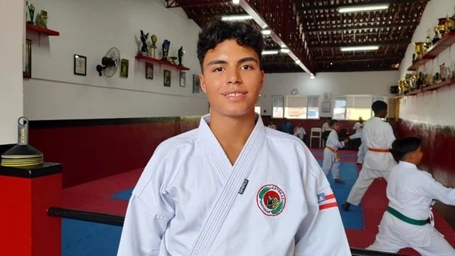 Jovem talento de Feira de Santana busca medalha para o Brasil no Mundial de Karatê no Japão