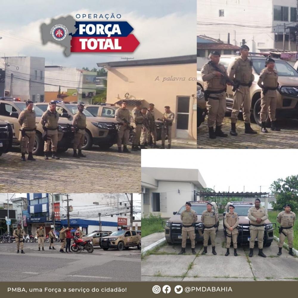 Operação Força Total é realizada pelo Quarto Batalhão abrangendo Alagoinhas e região