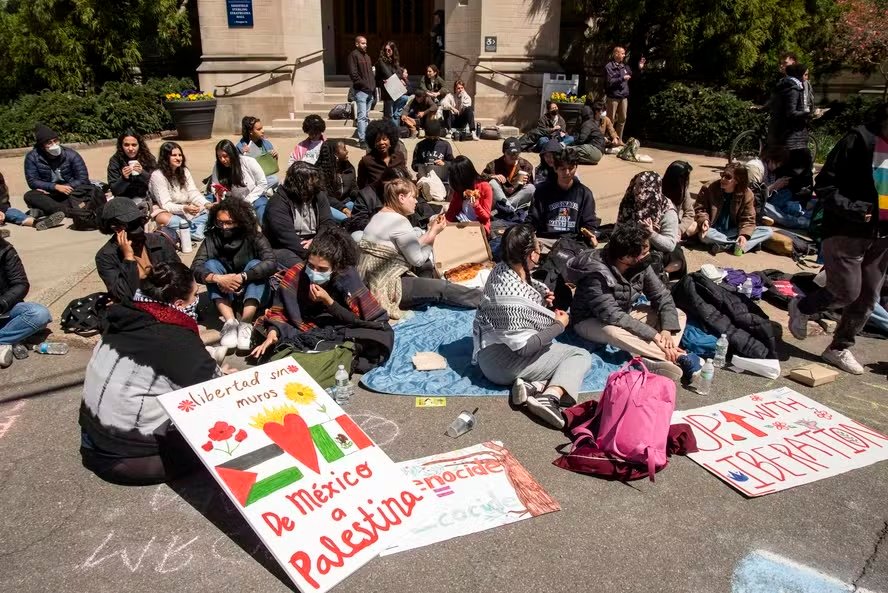 Mesmo com as prisões em Columbia, protestos contra a guerra em Gaza se espalham por universidades dos EUA