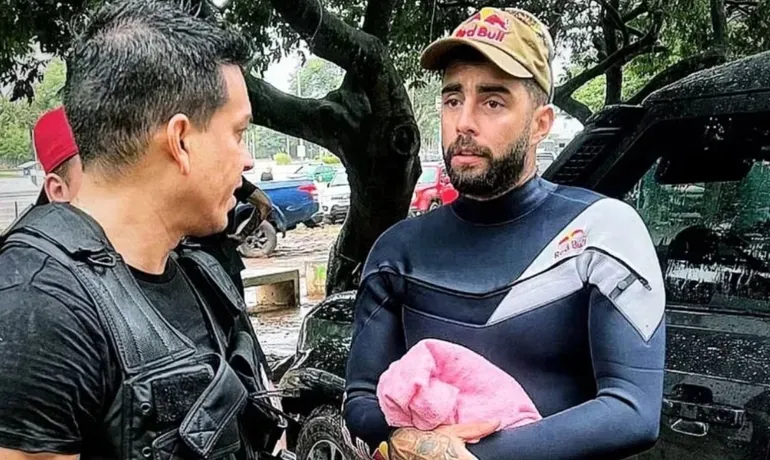 Pedro Scooby relata ameaça de facções durante resgates no RS