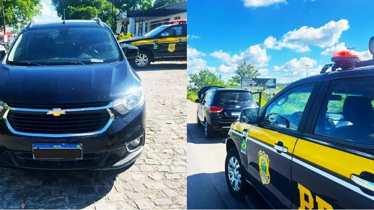 Flagrante na BR-101: Spin com registro de crime é apreendido com placas falsas em Alagoinhas