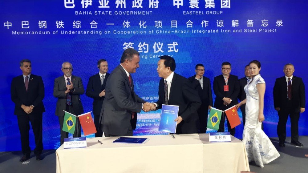 Rui Costa assina protocolo com empresa chinesa para investimento de U$ 7 bilhões na Bahia