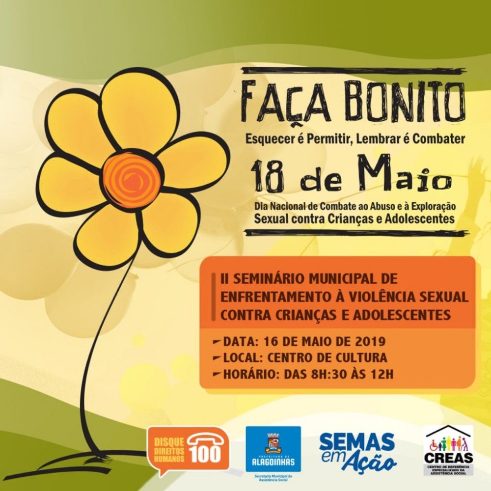 “Faça Bonito”: Prefeitura realiza II Seminário de enfrentamento à violência sexual contra crianças e adolescentes