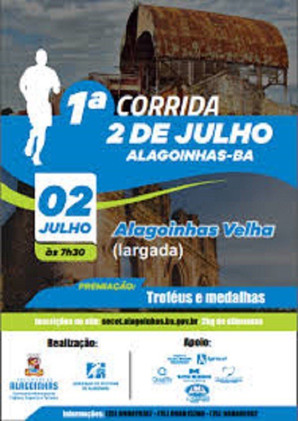 Prefeitura de Alagoinhas abre inscrições para a Corrida 2 de Julho