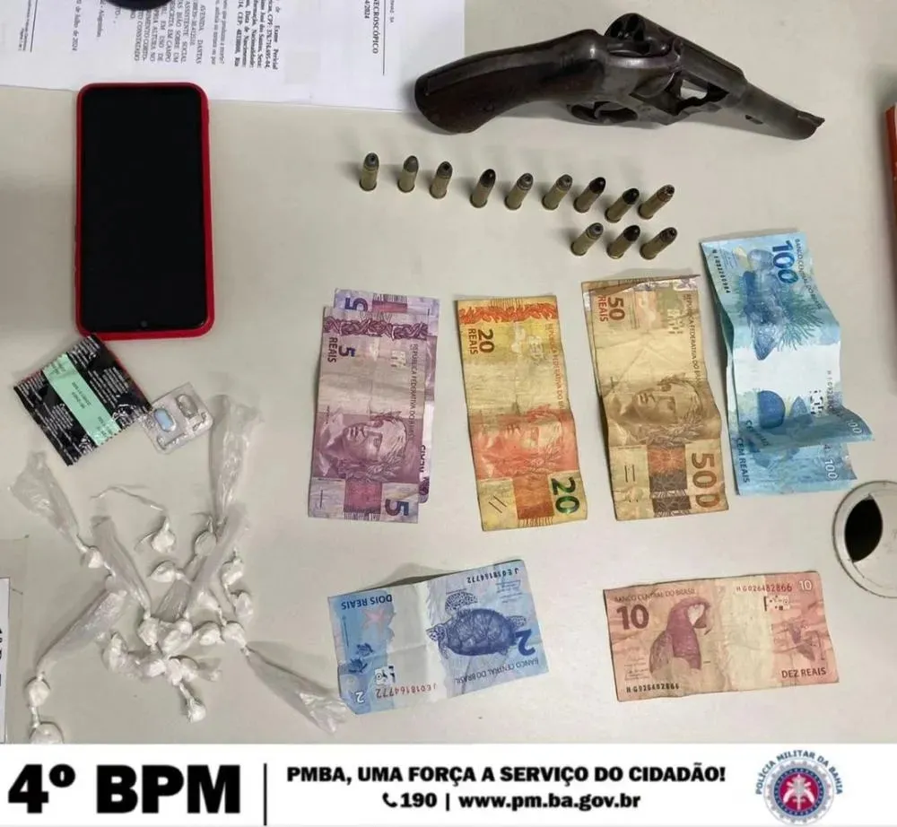 Operação Policial: Homem é preso com arma e drogas em Inhambupe