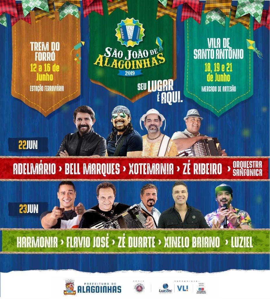 São João de Alagoinhas começa nesta quarta-feira (12); Confira a grade final de atrações: