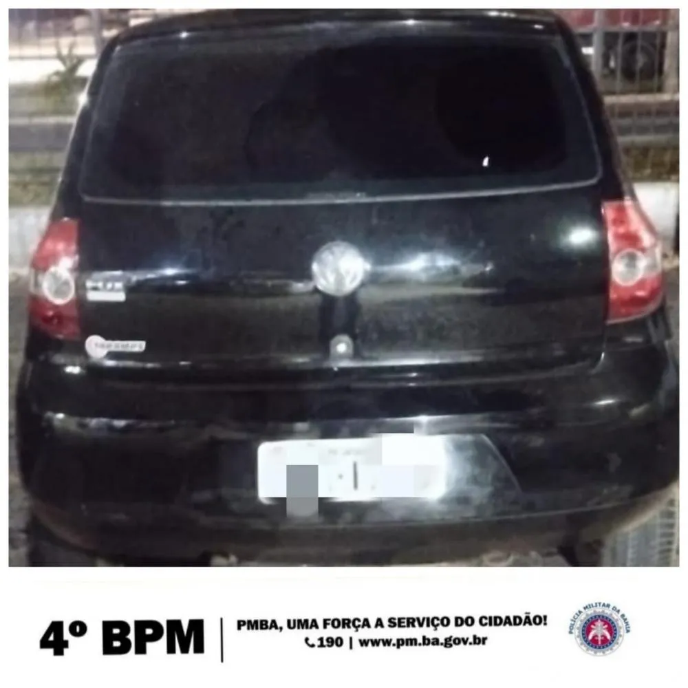 Ação policial em Alagoinhas apreende veículo clonado e prende suspeito armado