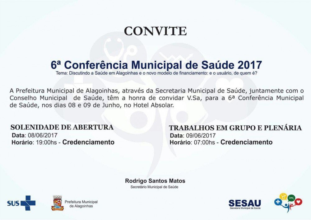 SESAU realiza 6ª Conferência Municipal de Saúde para discutir o financiamento do SUS