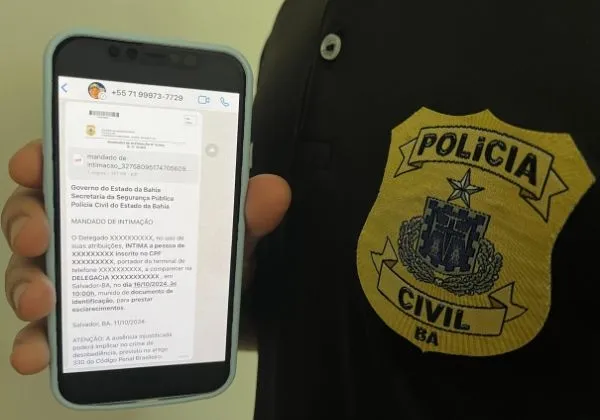 Bahia adota WhatsApp para envio de intimações pela Polícia Civil