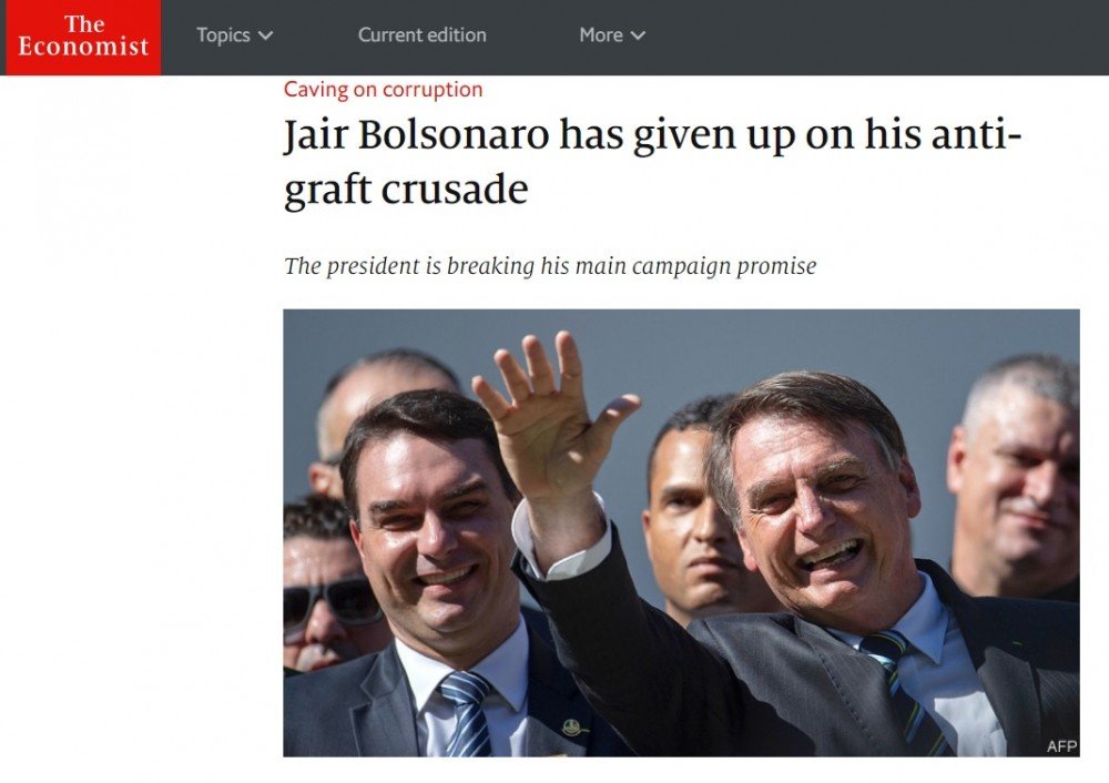Bolsonaro abandonou promessa de luta contra corrupção