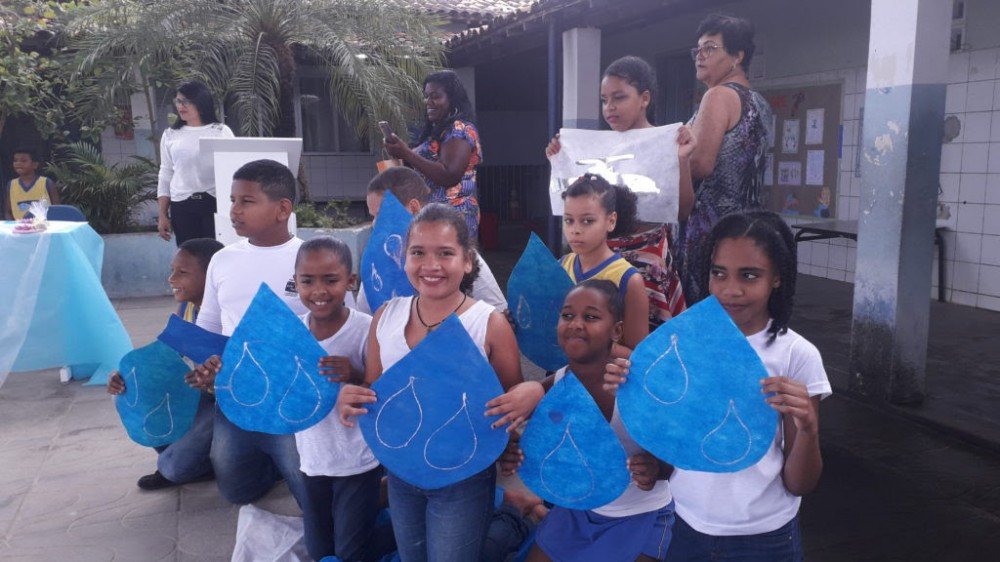 SAAE Alagoinhas finalizou o projeto “Hábitos que Salvam o Mundo” na Escola Municipal Uirassu de Assis Batista