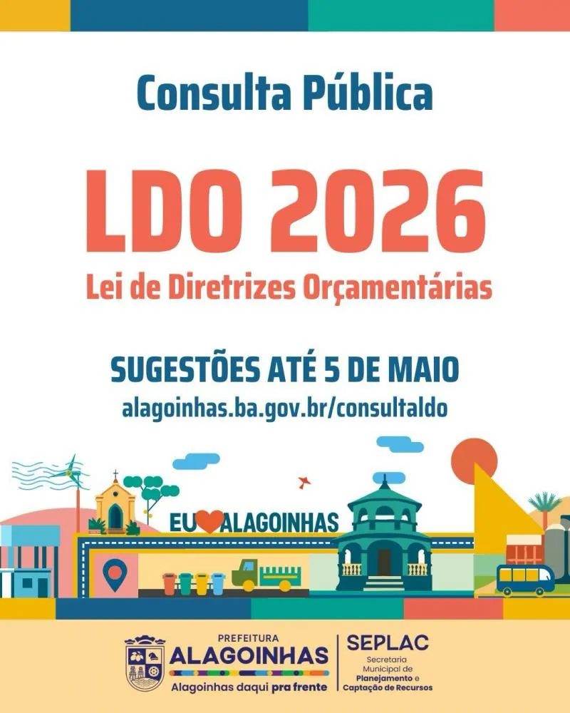  Consulta pública para a elaboração da Lei de Diretrizes Orçamentárias (LDO) 2026