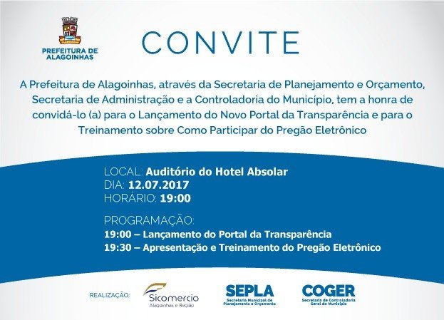 Prefeitura de Alagoinhas lança novo Portal da Transparência