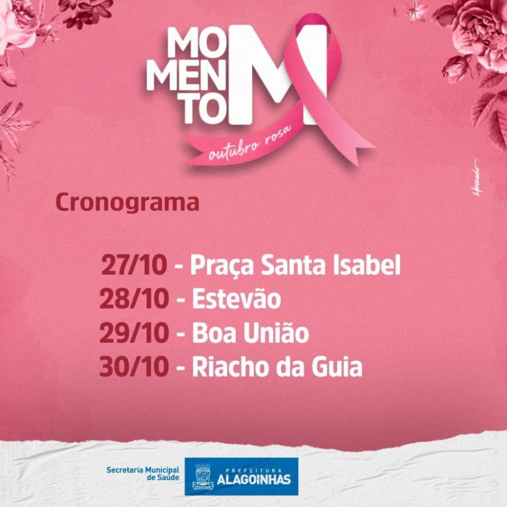 Momento M leva mutirão de atendimentos voltados à Saúde da Mulher às comunidades; confira o cronograma