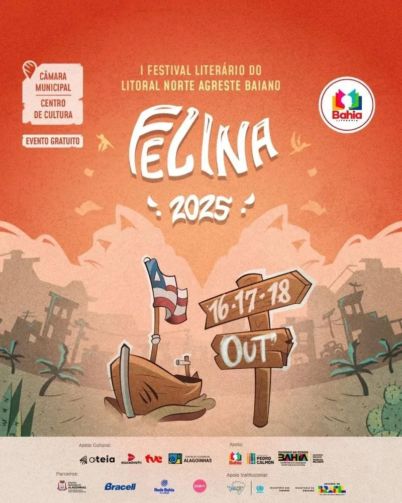 Felina 2025: Alagoinhas recebe festival literário com Larissa Luz, Cidinha da Silva e Jeferson Tenório