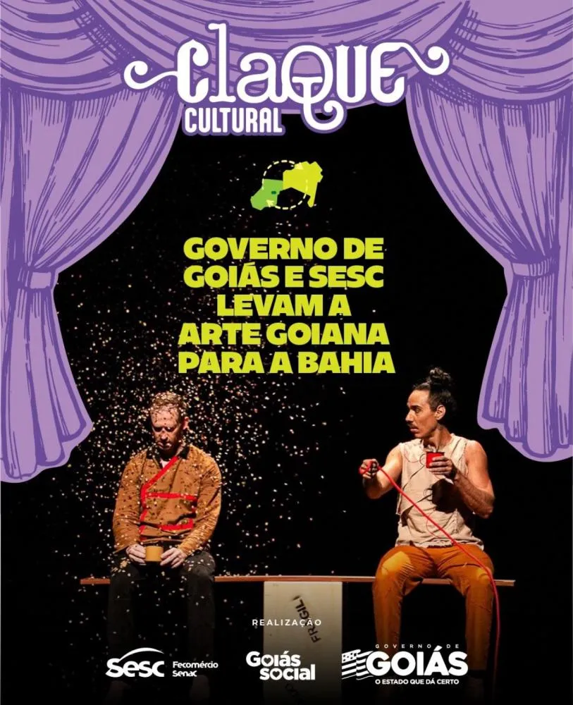 Claque Cultural, uma programação gratuita no Teatro Sesc Alagoinhas neste fim de semana
