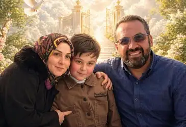 Brasileira Manal Jaafar, de 47 anos, mãe do menino Ali Ghassan Nader, de 11 anos, e o pai da família, o libanês Ghassan Nader, de 57 anos. Foto: Manal Jaafar/Arquivo Pessoal