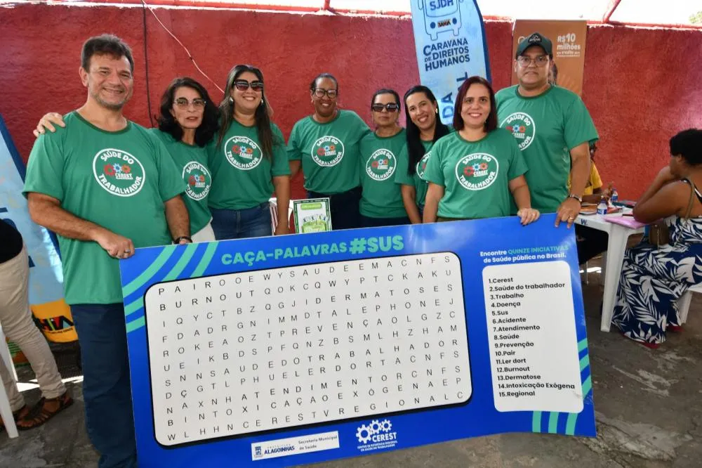 Cerest reforça prevenção no trabalho durante Caravana dos Direitos Humanos em Alagoinhas
