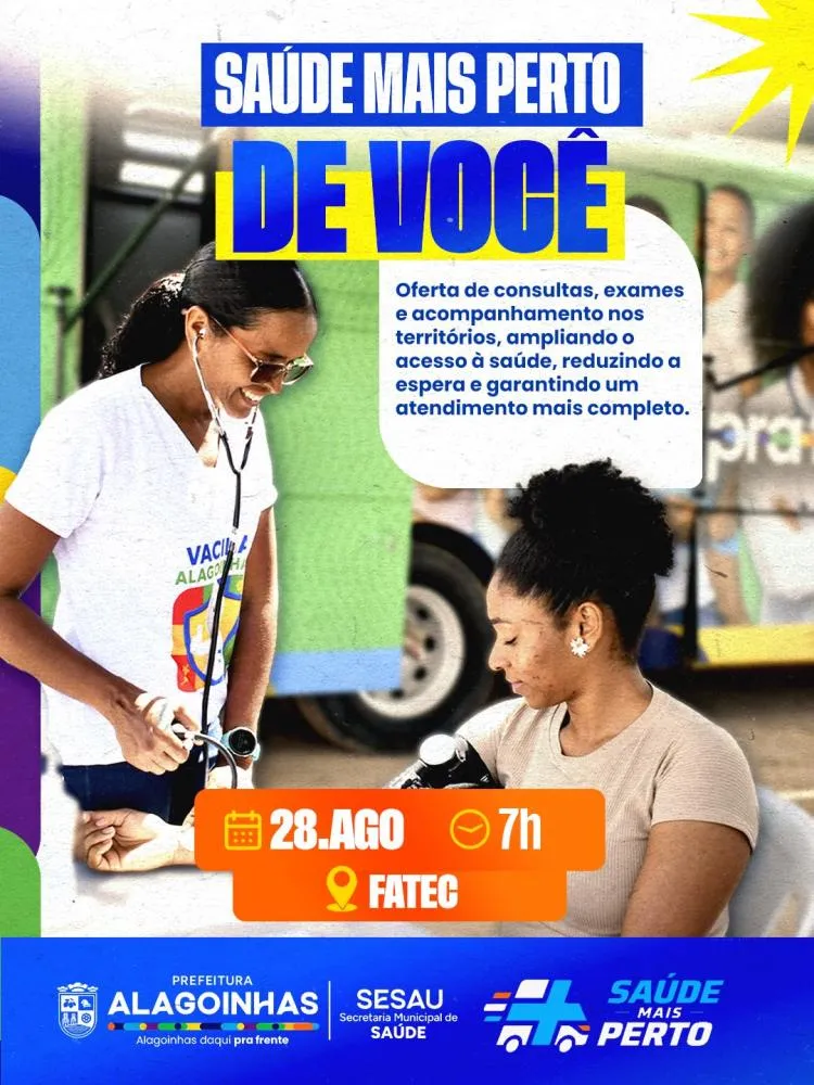 Saúde Mais Perto leva atendimentos a moradores de seis regiões de Alagoinhas