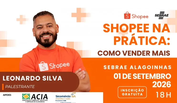 Empreendedores de Alagoinhas podem participar de capacitação sobre vendas na Shopee