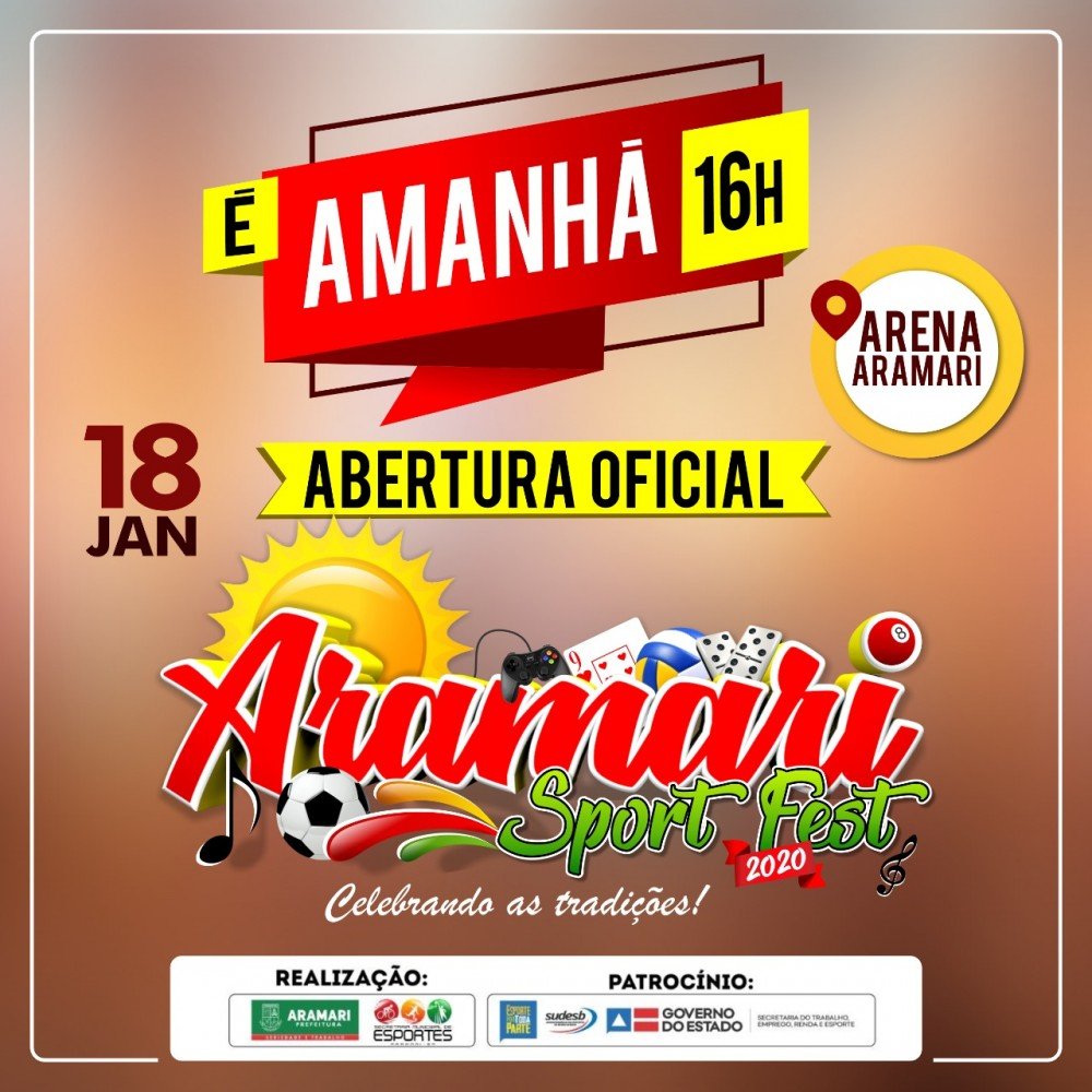 Está chegando a hora: Aramari Sport Fest 2020