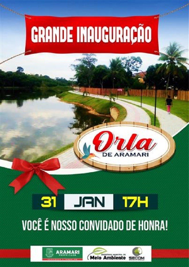 Falta pouco para a inauguração da tão sonhada Orla de Aramari