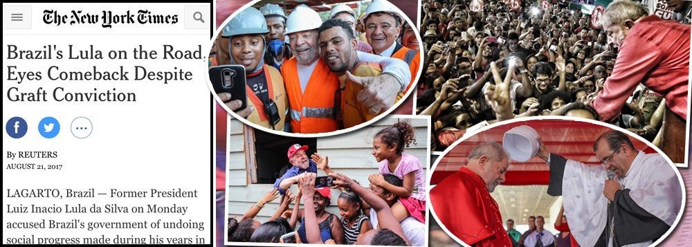 Deu no New York Times: Lula ainda é o político MAIS POPULAR DO BRASIL