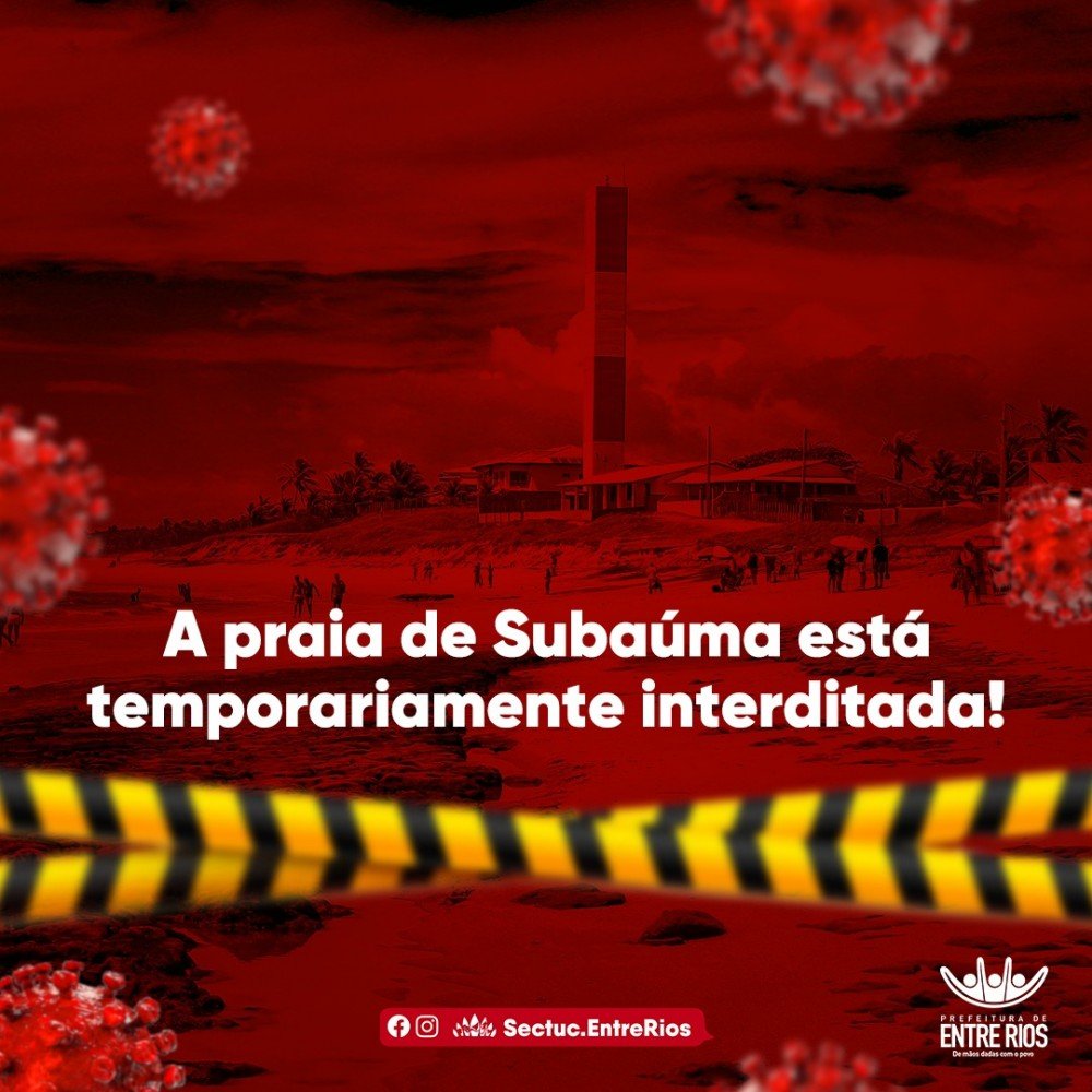 Feriadão Semana Santa? Não venha para o Litoral Norte de Entre Rios-Ba
