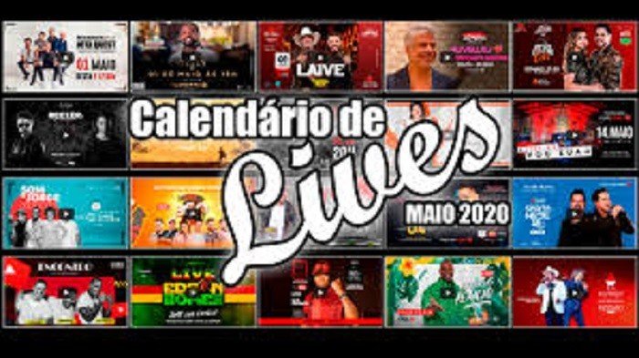 A agenda de Lives continua cheia