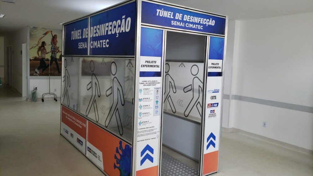 Túneis de Desinfecção do Senai Cimatec são implantados em mais seis hospitais na Bahia