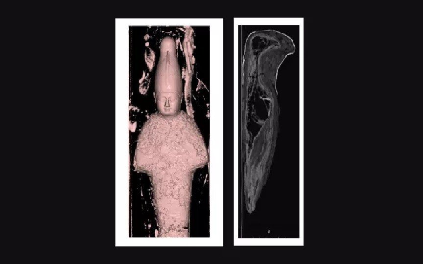 Tomografia revela que duas múmias egípcias não são humanas