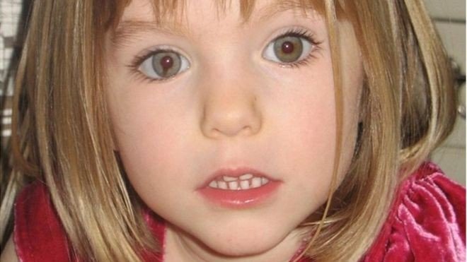 Madeleine McCann tinha três anos quando desapareceu em 2007 em Portugal.
