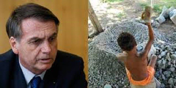 Mais uma de Bolsonaro: Crianças cheiram crack, mas não podem trabalhar