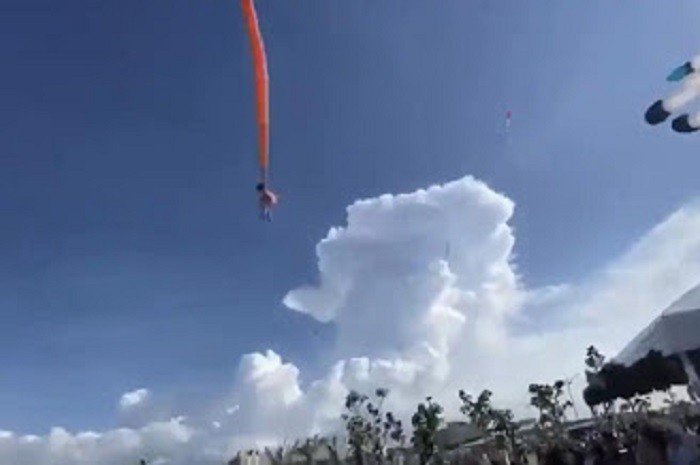 Festival de Pipas viraliza por conta de menina de 03 anos levada pelos ares