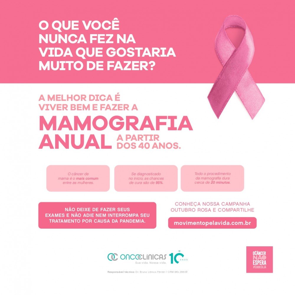 Câncer de mama: doença não pode ser negligenciada durante a pandemia, alertam especialistas