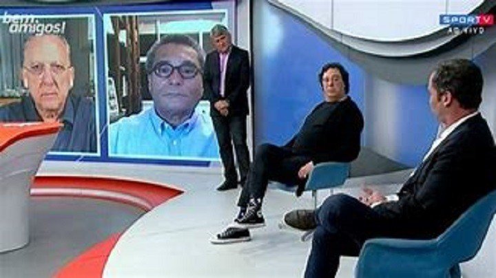 Cleber Machado repreende Caio Ribeiro por defesa de Robinho