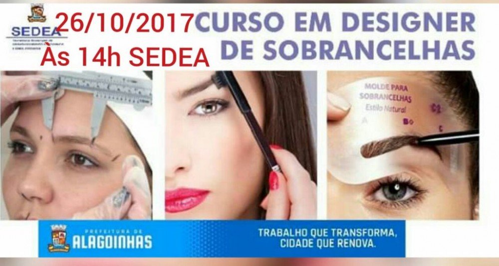 SEDEA promove curso em design de sobrancelhas, nesta quinta-feira (26)