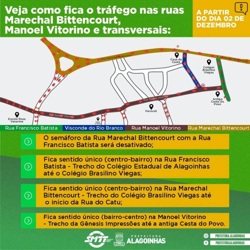 Mudanças no tráfego trazem mais fluidez na ligação entre a Rua do Catu e Centro da cidade