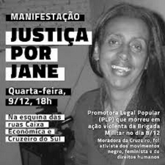 Operação policial provoca morte de ativista negra em Porto Alegre